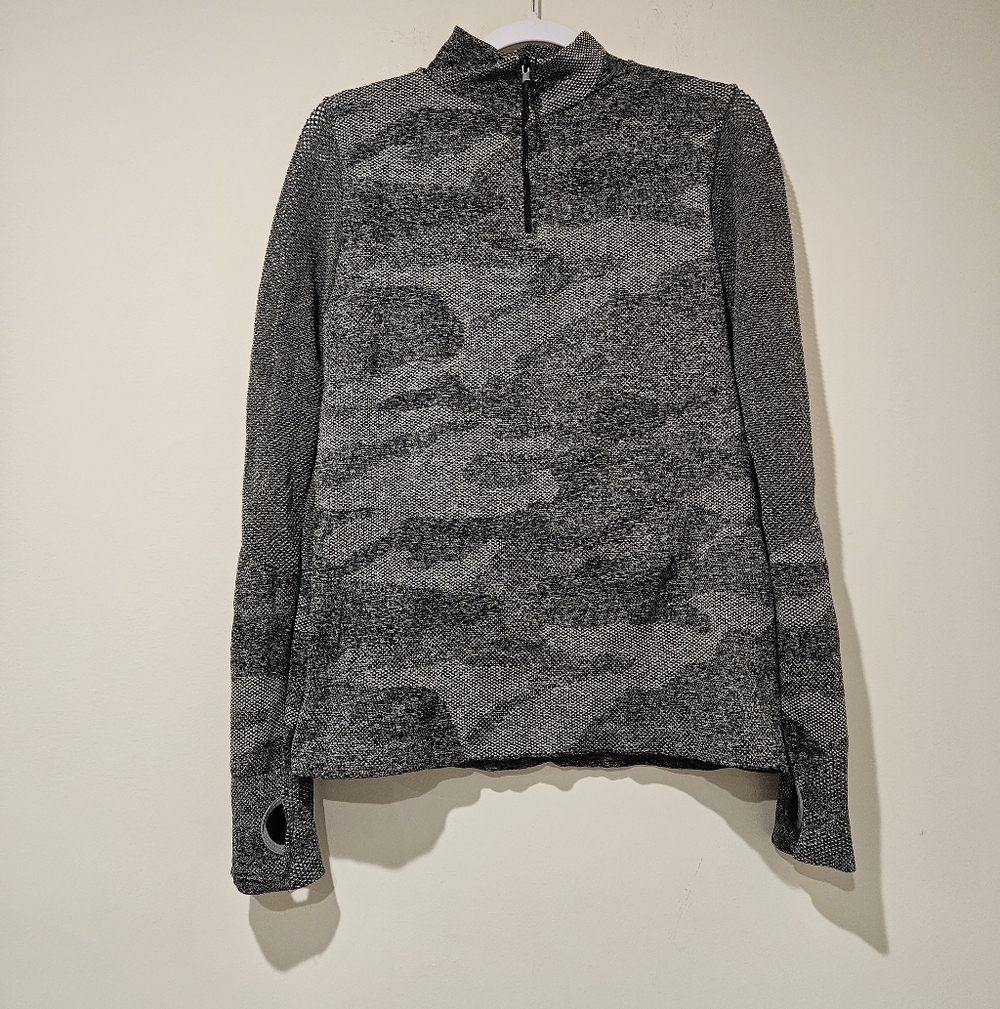 C&C California 1/4 Zip Top With Mesh Sleeves, Size Large